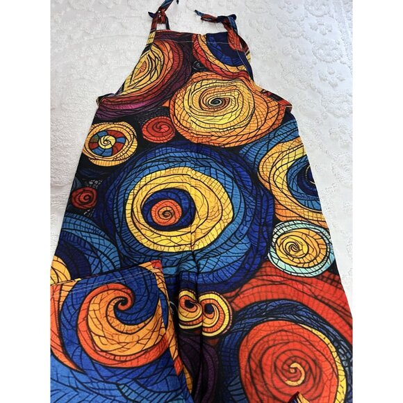 Colorful Swirl Pattern Jumpsuit Size L - Picture 3 of 7